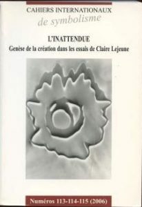 CAHIERS INTERNATIONAUX DE SYMBOLISME NR. 113-114-115 (2006)