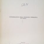 CONSIDERAZIONI SULLA FILOLOGIA GERMANICA IN ITALIA - ESTRATTO DA "STUDI …
