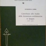 CONTRIBUTO ALLO STUDIO DELLA LETTERATURA EMBLEMATICA IN SPAGNA (1549 - …