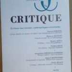 CRITIQUE - REVUE GENERALE DES PUBBLICATIONS FRANCAISE ET ETRANGERS - …