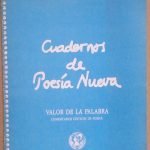 CUADERNOS DE POESIA NUEVA - VALOR DE LA PALABRA, COMENTARIOS …