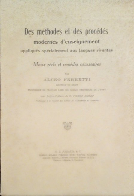 DES METHODES ET DES PROCEDES MODERNES D'ENSEIGNEMENT APPLIQUES SPECIALEMENT AUX …