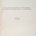 DI UN PARTO D'ELEPHANTE PER PETRARCA (IL COMMENTO DEL GESUALDO …