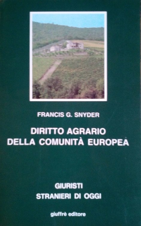 DIRITTO AGRARIO DELLA COMUNITA' EUROPEA