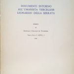 DOCUMENTI INTORNO ALL'UMANISTA VERCELLESE LEONARDO DELLA SERRATA - ESTRATTO DA …