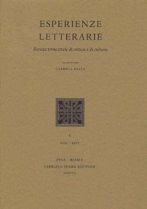 ESPERIENZE LETTERARIE - ANNO XXIV - 1999 - 1