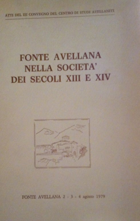 FONTE AVELLANA NELLA SOCIETA' DEI SECOLI XIII E XIV - …