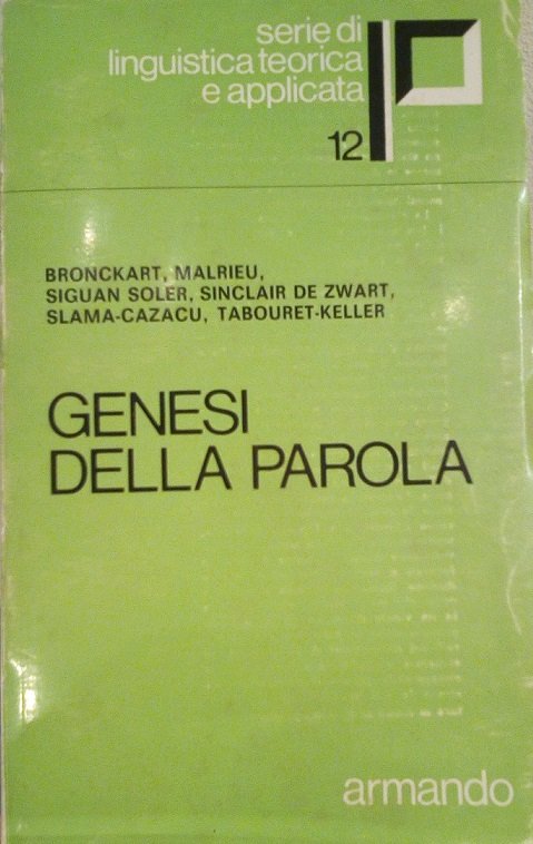 GENESI DELLA PAROLA