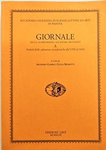 GIORNALE DELLA GLORIOSISSIMA ACCADEMIA RICOVRATA