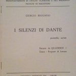 I SILENZI DI DANTE - ESTRATTO DA "QUADERNI 1", DANTE-PROPOSTE …