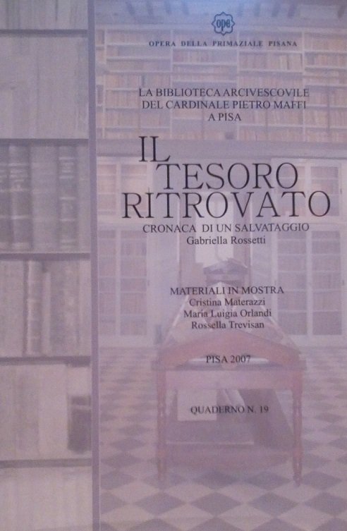 IL TESORO RITROVATO - CRONACA DI UN SALVATAGGIO, MATERIALI IN …