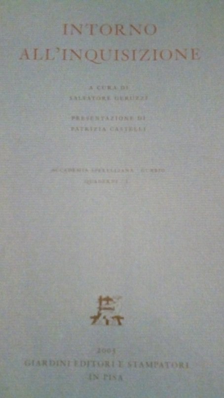 INTORNO ALL'INQUISIZIONE