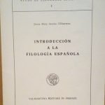 INTRODUCCION A LA FILOLOGIA ESPANOLA