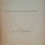 LA LETTERATURA DEL NOVECENTO A SCUOLA - ESTRATTO DA "CULTURA …