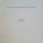 LA NEGAZIONE BRUNIANA DELL'ESTETICA - ESTRATTO DA "RINASCIMENTO" VOL.XXIII-1983