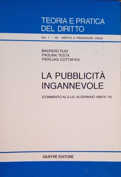 LA PUBBLICITA' INGANNEVOLE