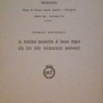 LA TRADIZIONE MANOSCRITTA DI SENECA TRAGICO ALLA LUCE DELLE TESTIMONIANZE …