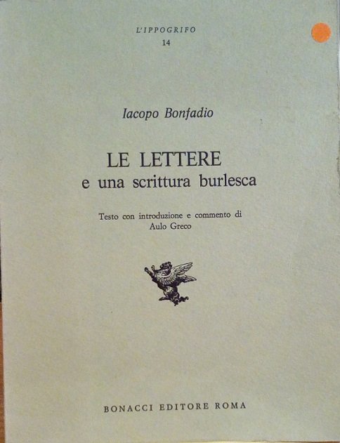 LE LETTERE E UNA SCRITTURA BURLESCA