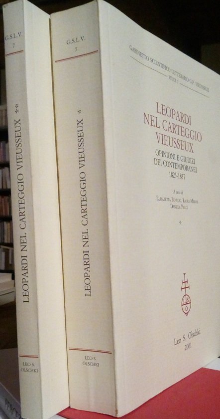 LEOPARDI NEL CARTEGGIO VIEUSSEUX - OPINIONI E GIUDIZI DEI CONTEMPORANEI …