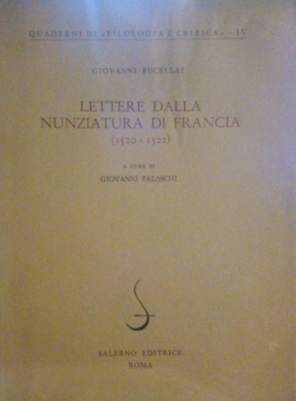 LETTERE DALLA NUNZIATURA DI FRANCIA (1520-1521)