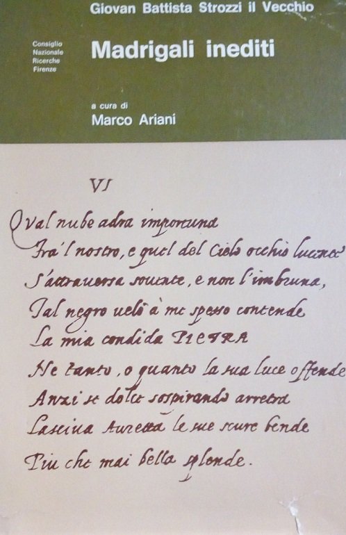 MADRIGALI INEDITI