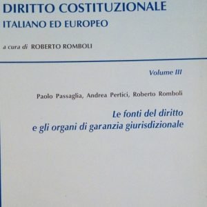 MANUALE DI DIRITTO COSTITUZIONALE ITALIANO ED EUROPEO - VOLUME III