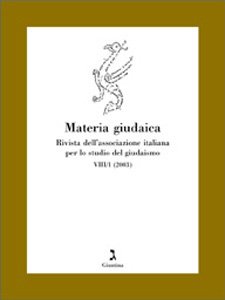MATERIA GIUDAICA VIII/1 (2003)