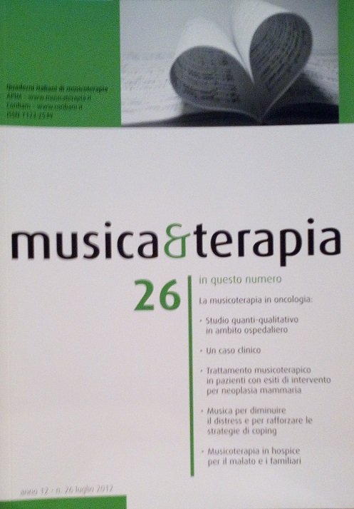 MUSICA E TERAPIA 26 - ANNO 12 LUGLIO 2012