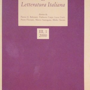 NUOVA RIVISTA DI LETTERATURA ITALIANA 1 - 2000