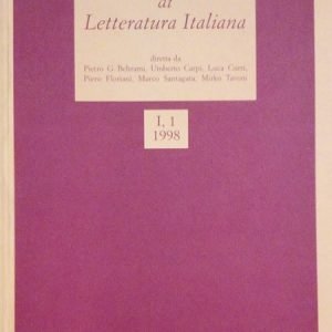 NUOVA RIVISTA DI LETTERATURA ITALIANA 1/2- 2010