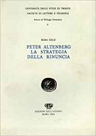 PETER ALTENBERG LA STRATEGIA DELLA RINUNCIA