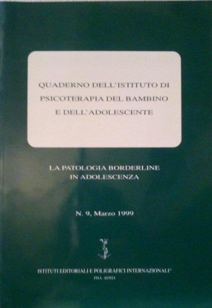 QUADERNO DELL'ISTITUTO DI PSICOLTERAPIA DEL BAMBINO E DELL'ADOLOSCENTE