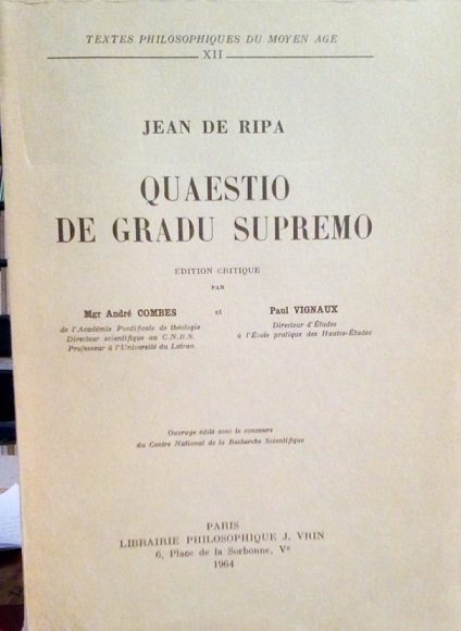 QUAESTIO DE GRADU SUPREMO