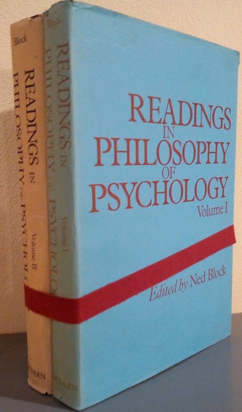 READINGS IN PHILOSOPHY OF PSYCHOLOGY - 2 VOLUMI