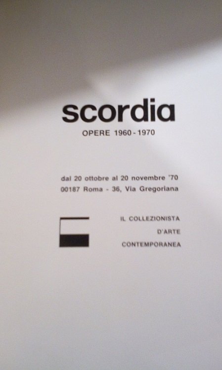 SCORDIA - OPERE 1960-1970