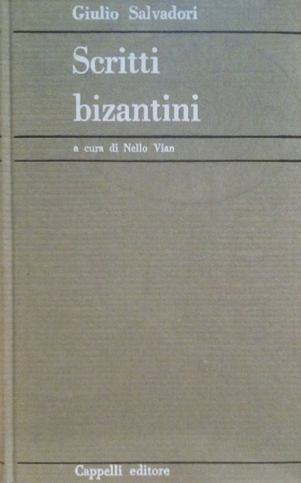 SCRITTI BIZANTINI