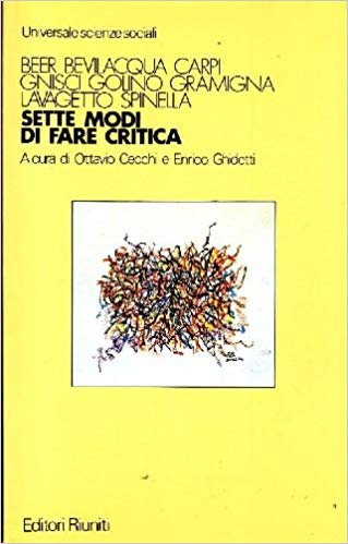 SETTE MODI DI FARE CRITICA