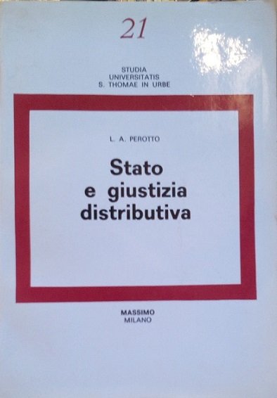 STATO E GIUSTIZIA DISTRIBUTIVA
