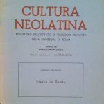 STAZIO IN DANTE - ESTRATTO DA "CULTURA NEOLATINA", FASC. 1 …