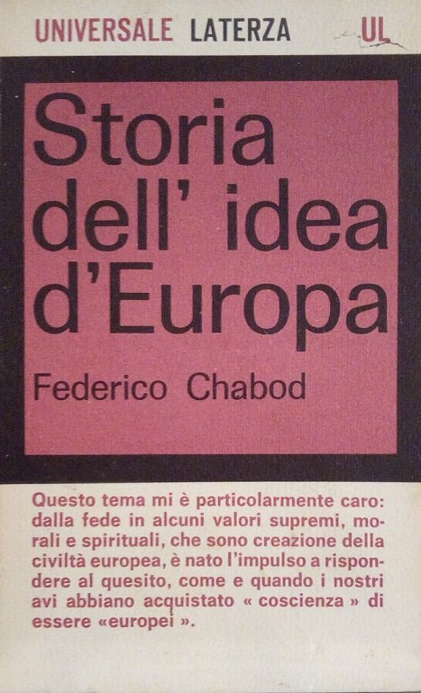 STORIA DELL'IDEA D'EUROPA