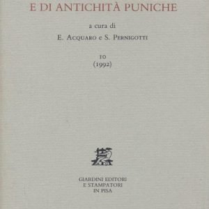 STUDI DI EGITTOLOGIA E DI ANTICHITA' PUNICHE -10