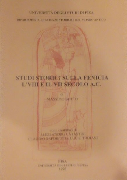 STUDI STORICI SULLA FENICIA L' VIII E IL VII SECOLO …