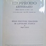 SULLE STRUTTURE TEMATICHE DI LAVORARE STANCA - ESTRATTO DA "L'APPRODO LETTERARIO", N.71-71, ANNO XXI, DICEMBRE 1975