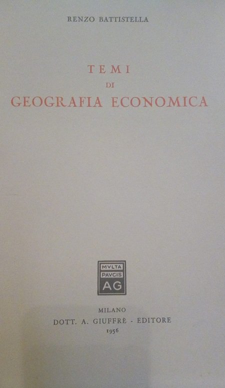 TEMI DI GEOGRAFIA ECONOMICA