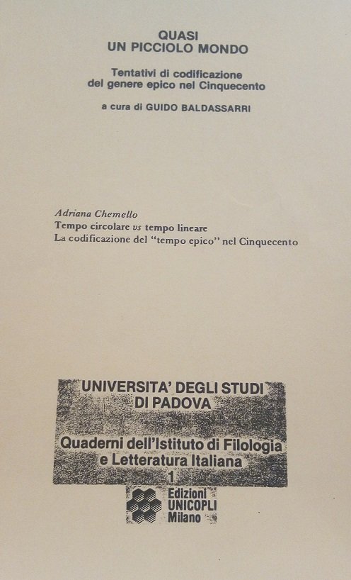 TEMPO CIRCOLARE VS TEMPO LINEARE-LA CODIFICAZIONE DEL 'TEMPO EPICO' NEL …