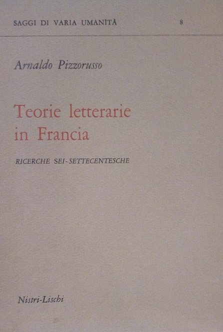 TEORIE LETTERARIE IN FRANCIA
