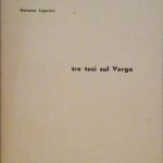 TRE TESI SUL VERGA - ESTRATTO DA "IDEOLOGIE", 4, 1968