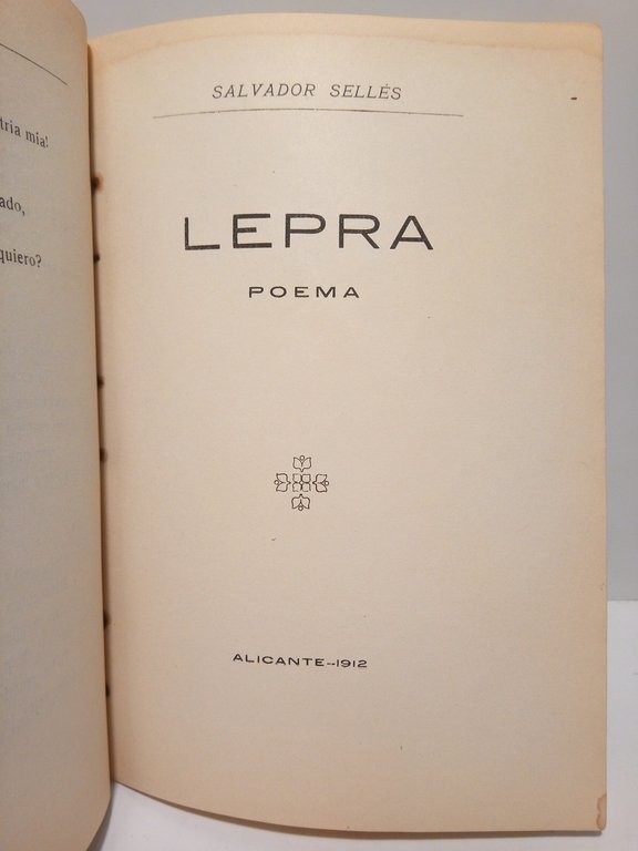 ALICANTE (canto a la ciudad); LEPRA (poema)