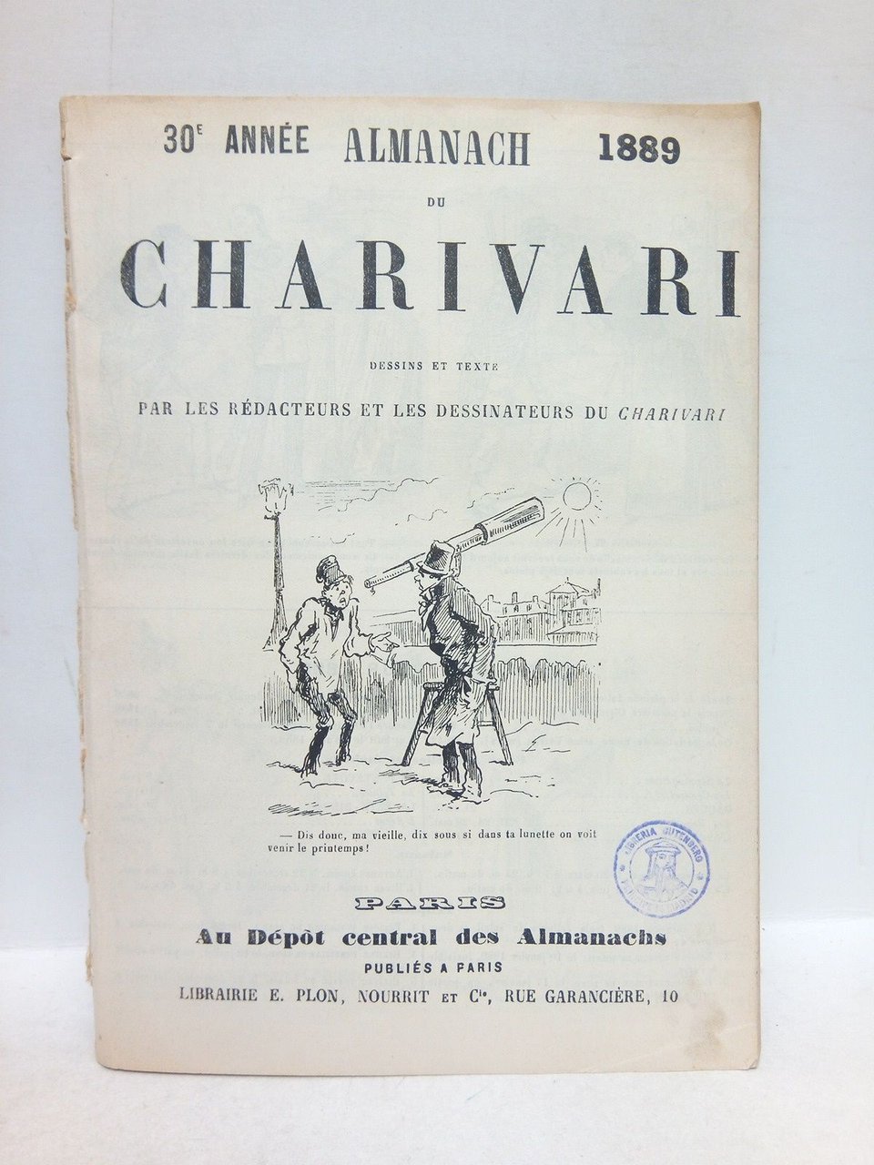 Almanach. (30e année. 1889) du Charivari / Dessins et texte …