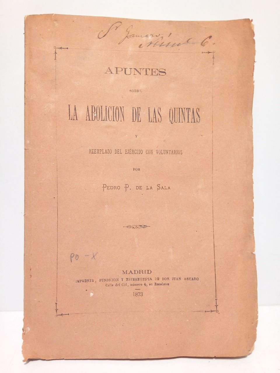 Apuntes sobre la abolición de las quintas y reemplazo del …